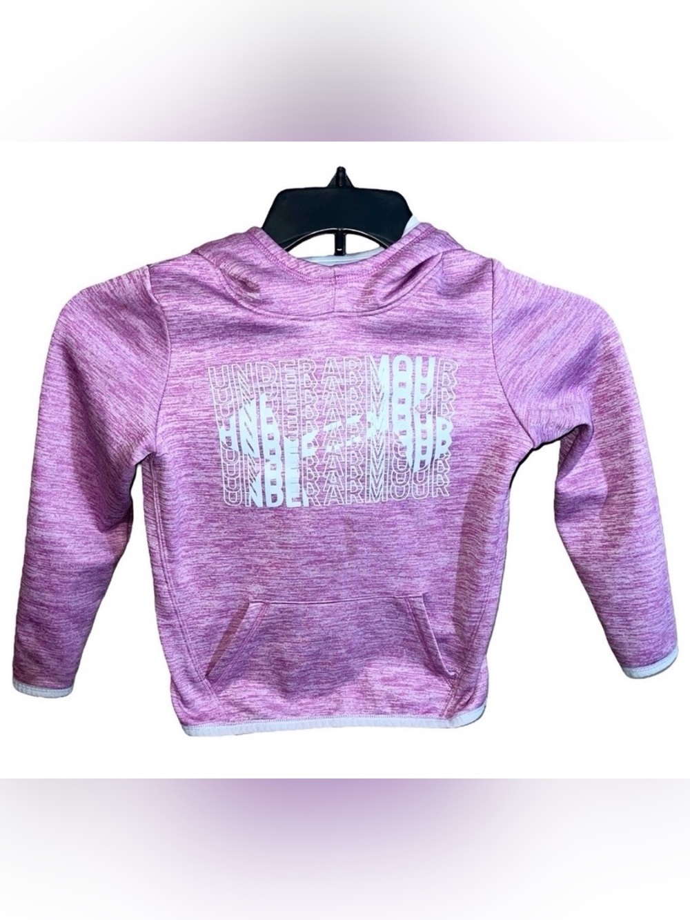 Under Armour Sweatshirt kids Size Young Small Pink Coldgear Loose Hooded Girls